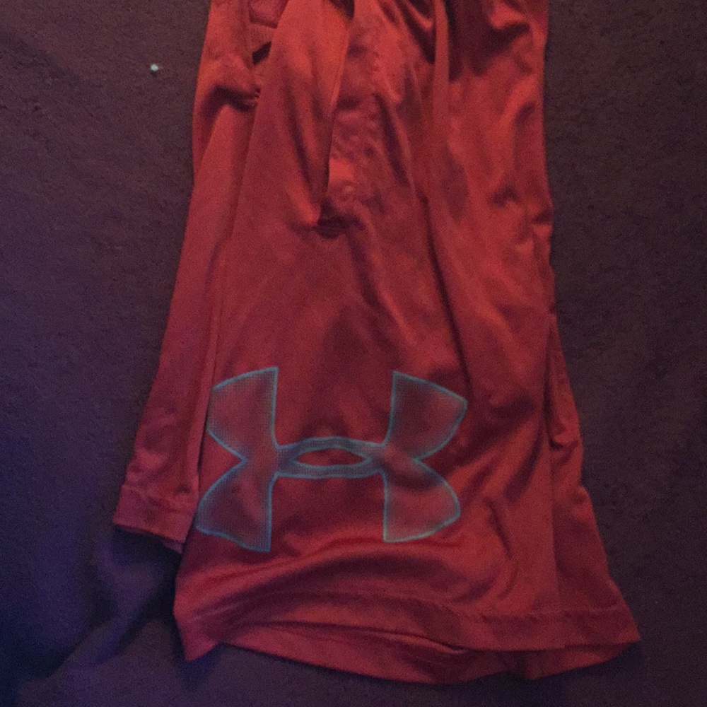 Red under armor shorts